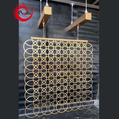 Newest design idea laser cut brass decorative screen